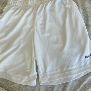 Men’s Reebok shorts, white, size medium excellent condition